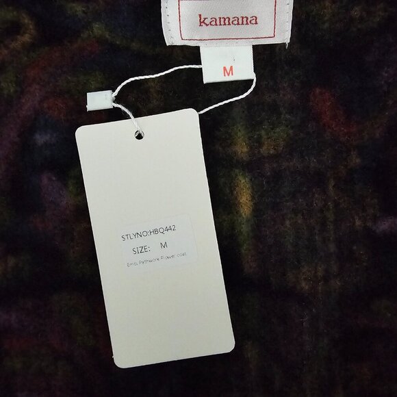 Kamana New Women's Jungle Queen Knit Embordered Button Wool Blend Sweater Coat - Picture 6 of 12